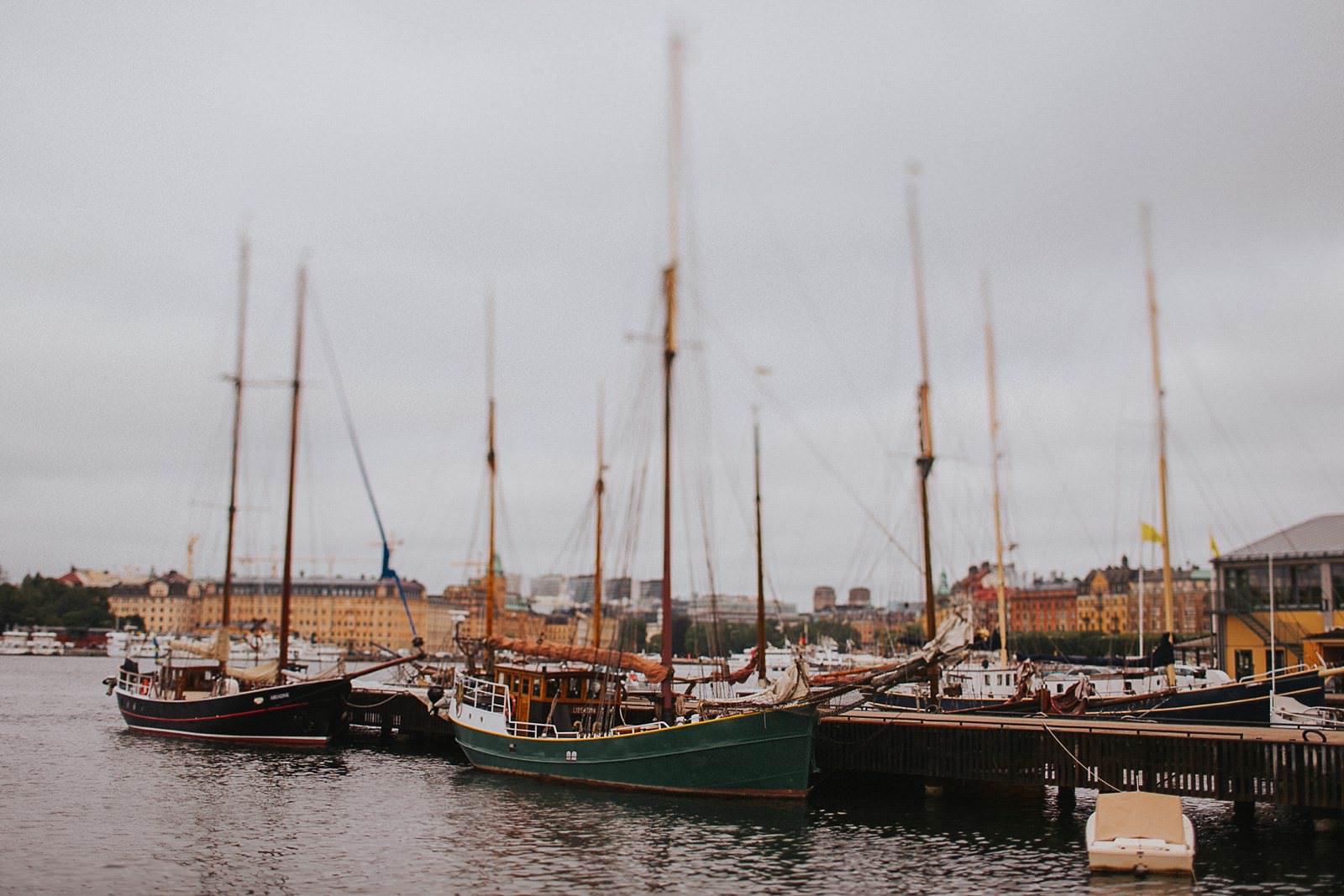 boats in Stockholm harbour