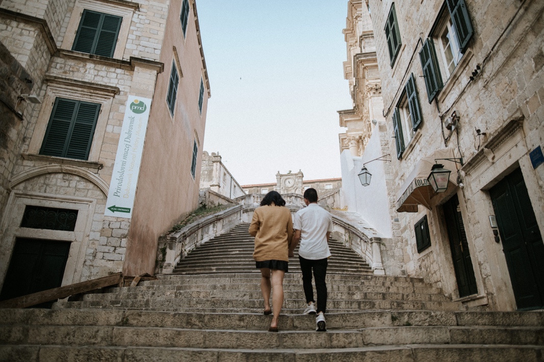 walk of shame stairs in Dubrovnik