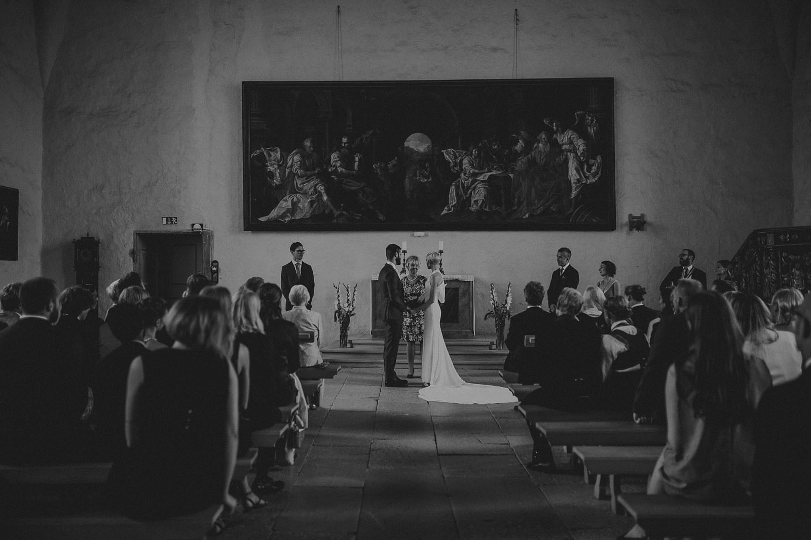 wedding venue in Vadstena Castle, Sweden