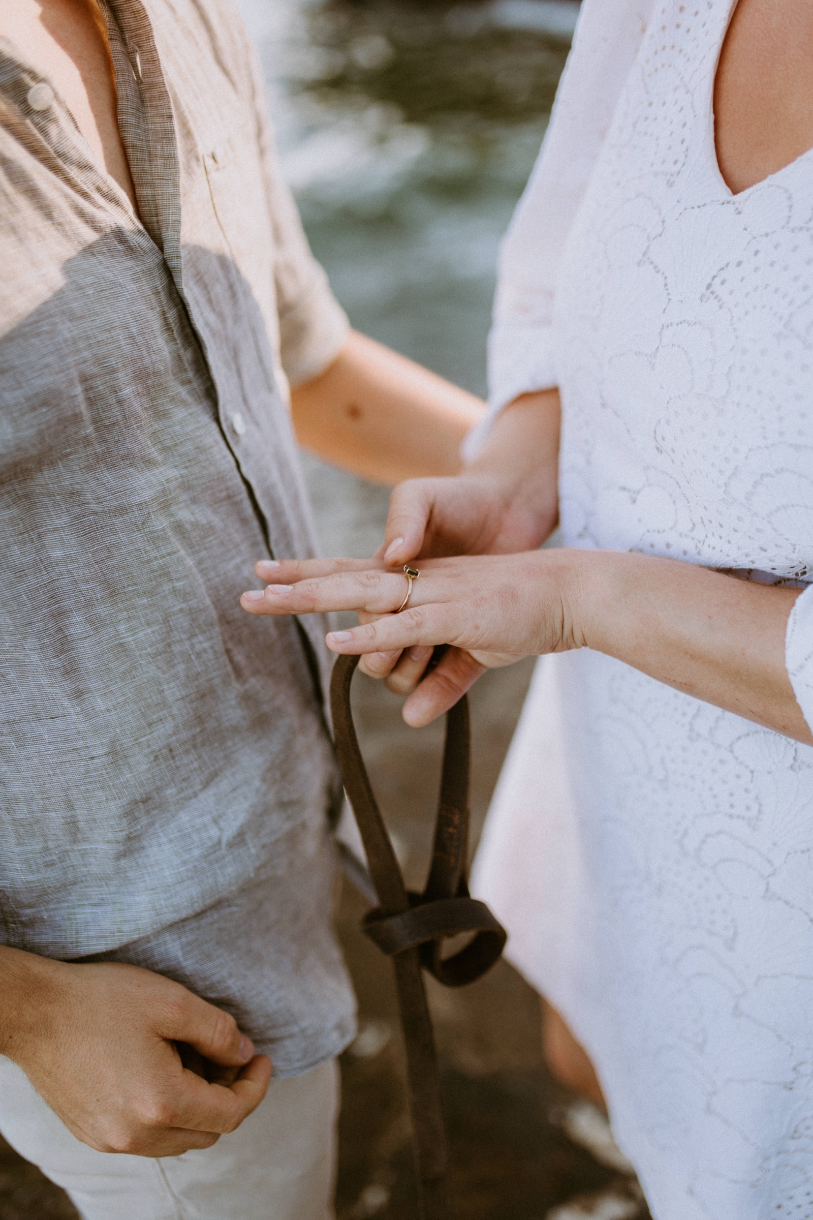 golden hour engagement session on Volosko seaside path