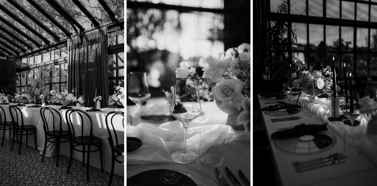 elegant wedding table decorations and flowers in San Canzian Croatia