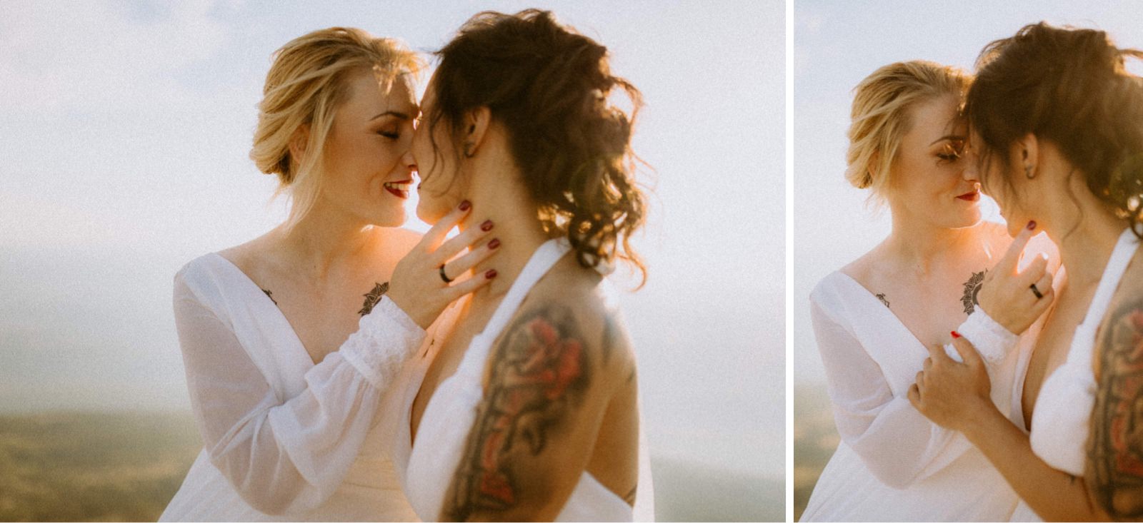 photography of two lesbian brides on their elopement day in Croatia