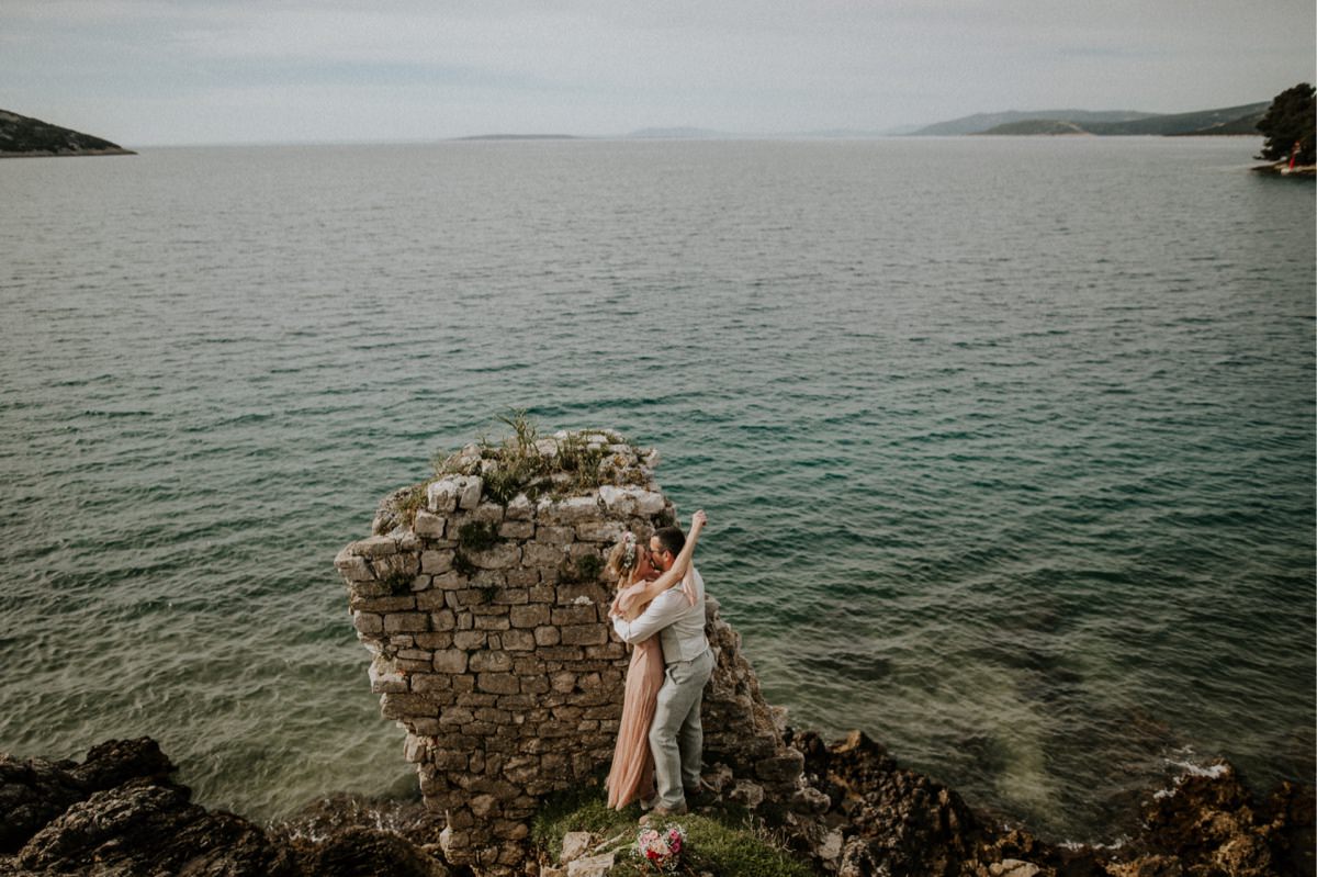 Intimate wedding island Cres Croatia