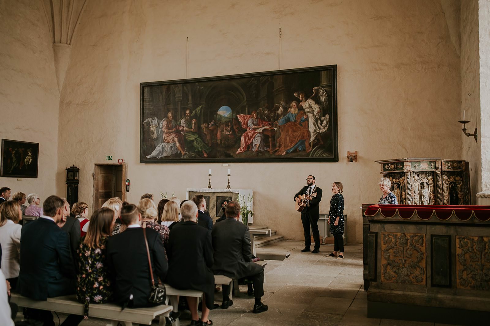 wedding ceremony in Vadstena castle, Sweden