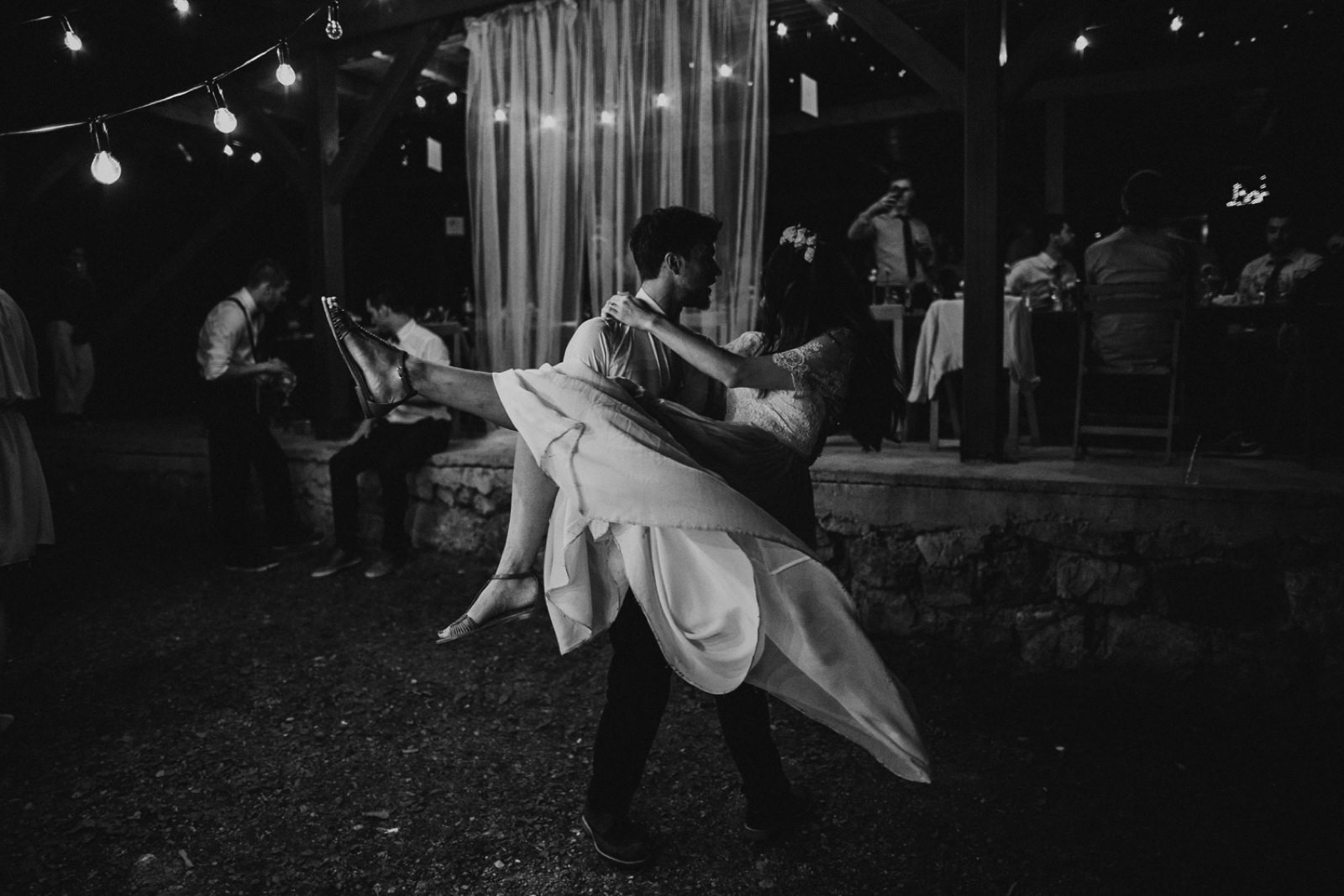 bride and groom dancing on their wedding day