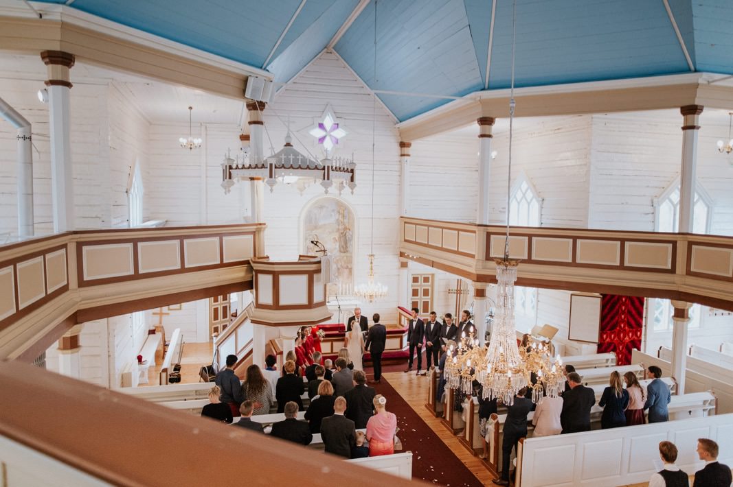 church wedding ceremony in Mäntyharju
