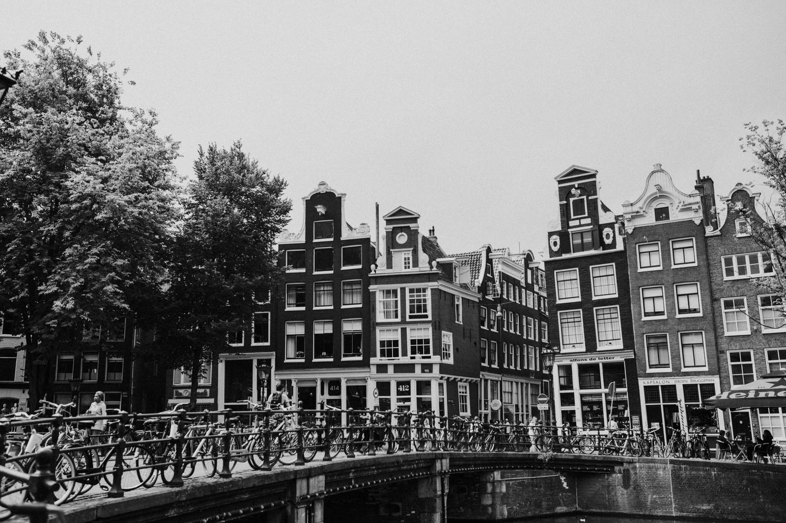 Amsterdam black and white photography